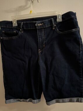 Levi’s Women’s Dark Blue Denim Jeans Shorts